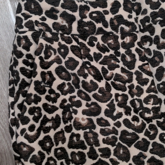 Anthropologie NWT Kate Leopard Jacquard Trousers - Picture 3 of 9